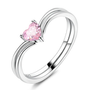 Sterling Silver Ring Sparking Purple