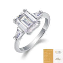 Sterling Silver Moissanite Ring