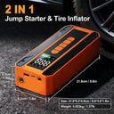 Portable Jump Starter And Air Pump Combo