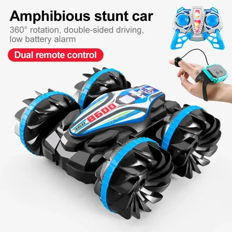 Amphibious Stunt RC Car For Boys Double Sided Drift Toy