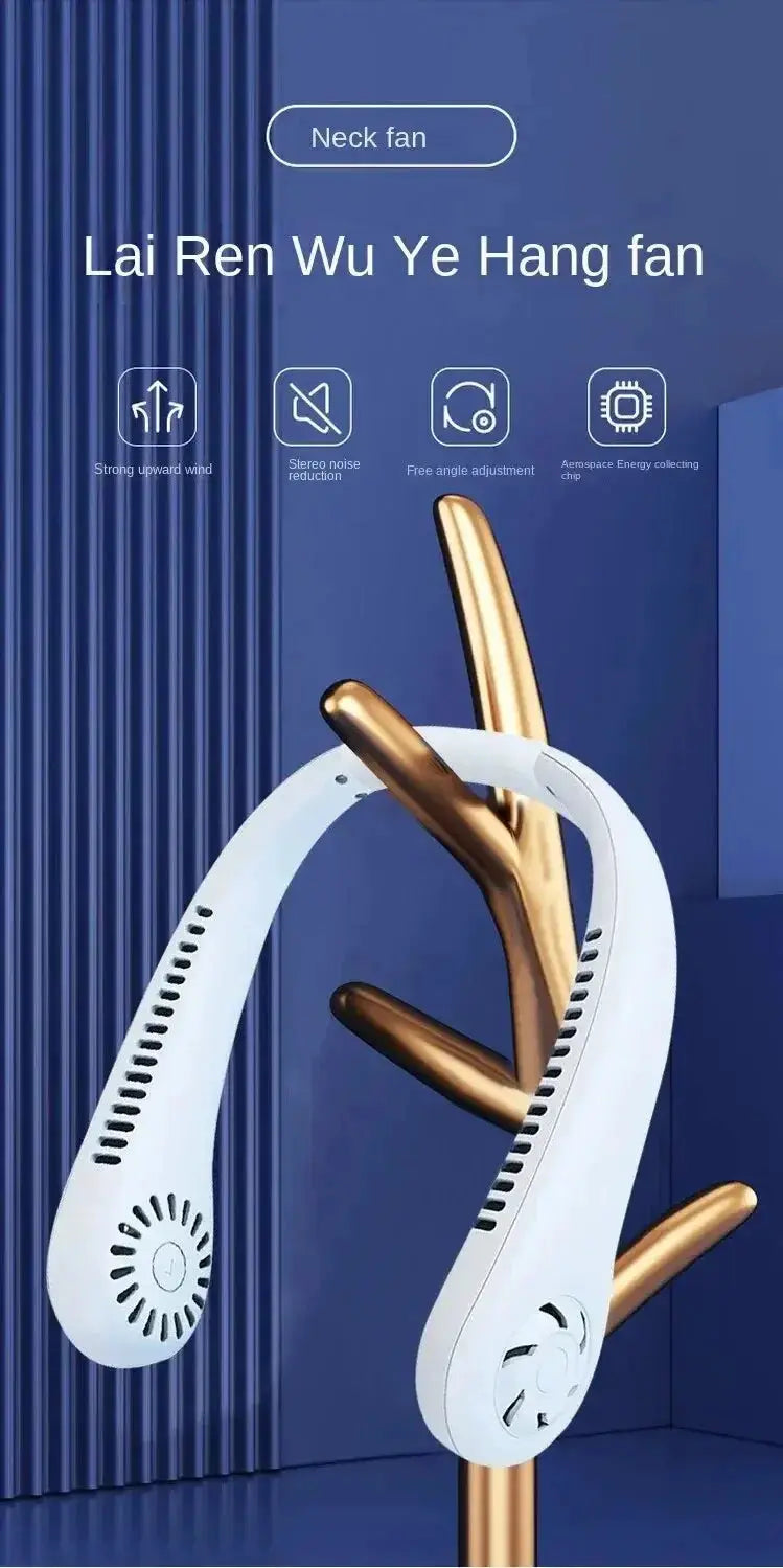 Fan Long Endurance Mini Neck Portable Bladeless Fan - OurLum.com
