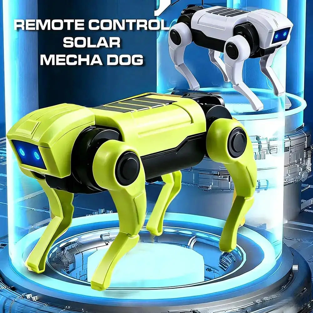 DIY Assembly RC Robot Dog Toy Remote Control Mechanical Robot Kit Science Teaching Model Electric Set Gift For Boys Kids