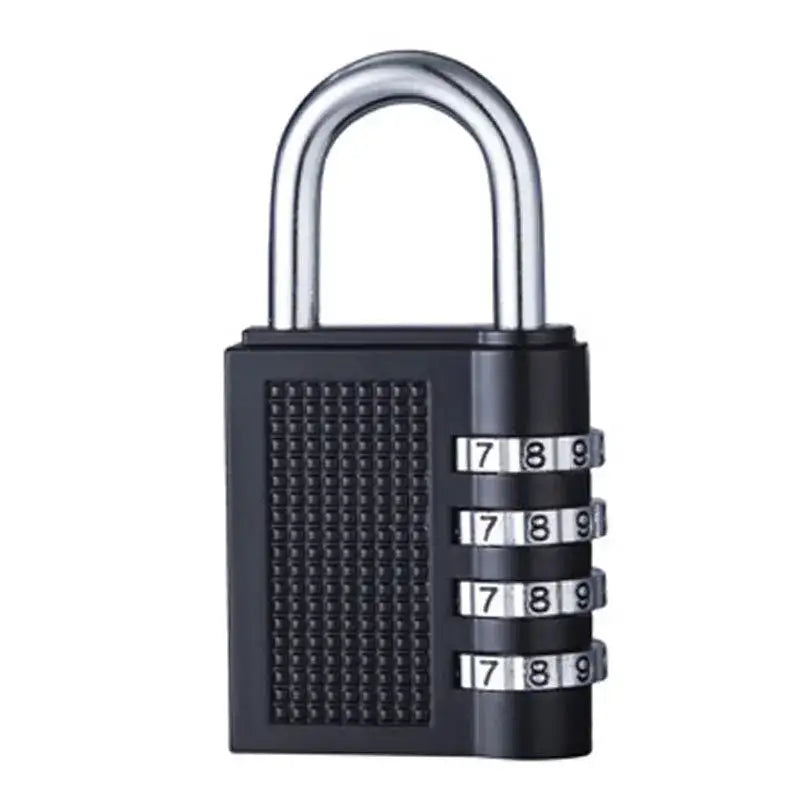 4 Digit Zinc Alloy Combination Lock Padlock Luggage Anti-theft Weatherproof Security Outdoor Gym Safely Code Door Lock Black
