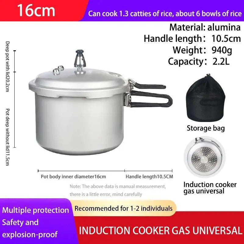 Portable Outdoor Pressure Cooker Folding Handle 2.2L