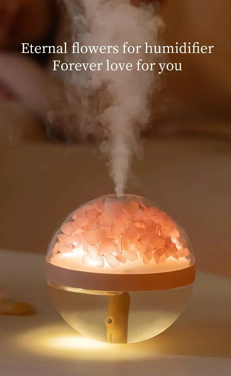 Rechargeable Ultrasonic Humidifier With LED Light - OurLum.com