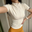 Premium Women Quick Dry Zip Up Top