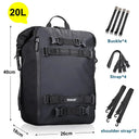 Rhinowalk Waterproof Motorcycle Saddle Bag Durable