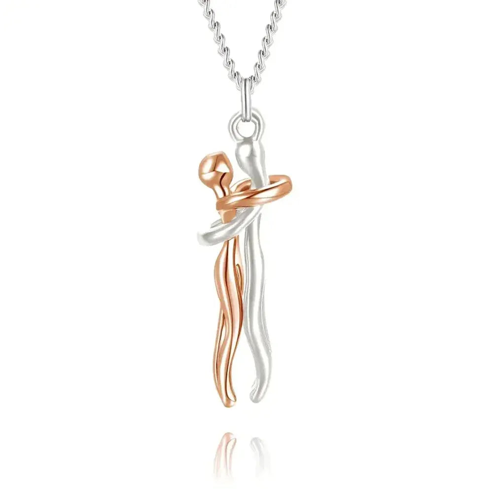 Couples Hug Necklace for Unity and Love — product view 11