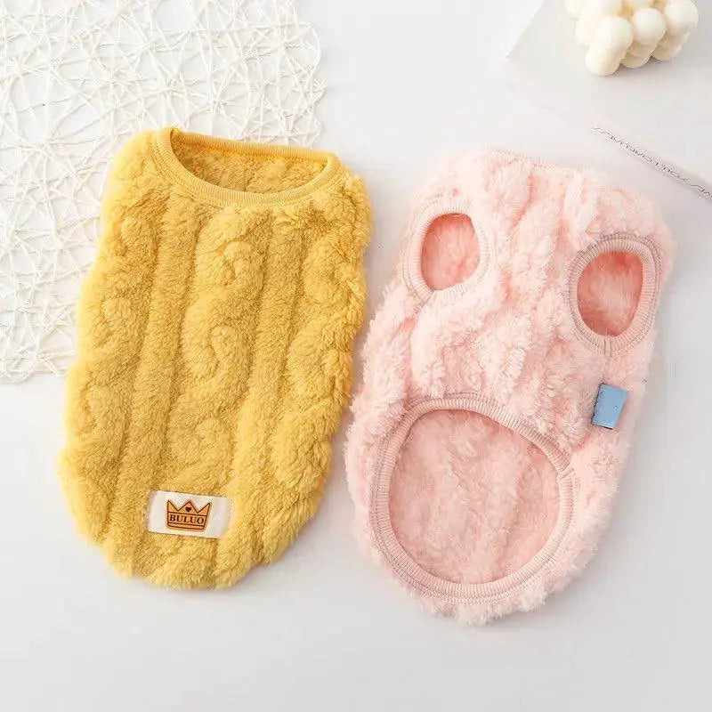 Coral Fleece Pet Sweater For Small Medium Cats Dogs