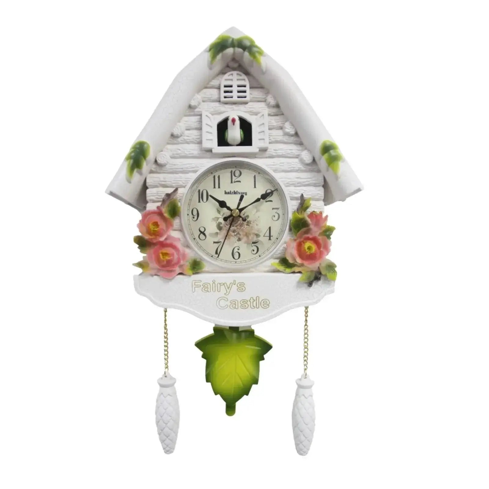 Cuckoo Clock Bird House Wall Decor Pendulum Alarm Clock