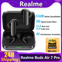 Realme Buds Air 7 Pro ANC Earbuds LHDC 48H Battery AI Translation Pro Audio
