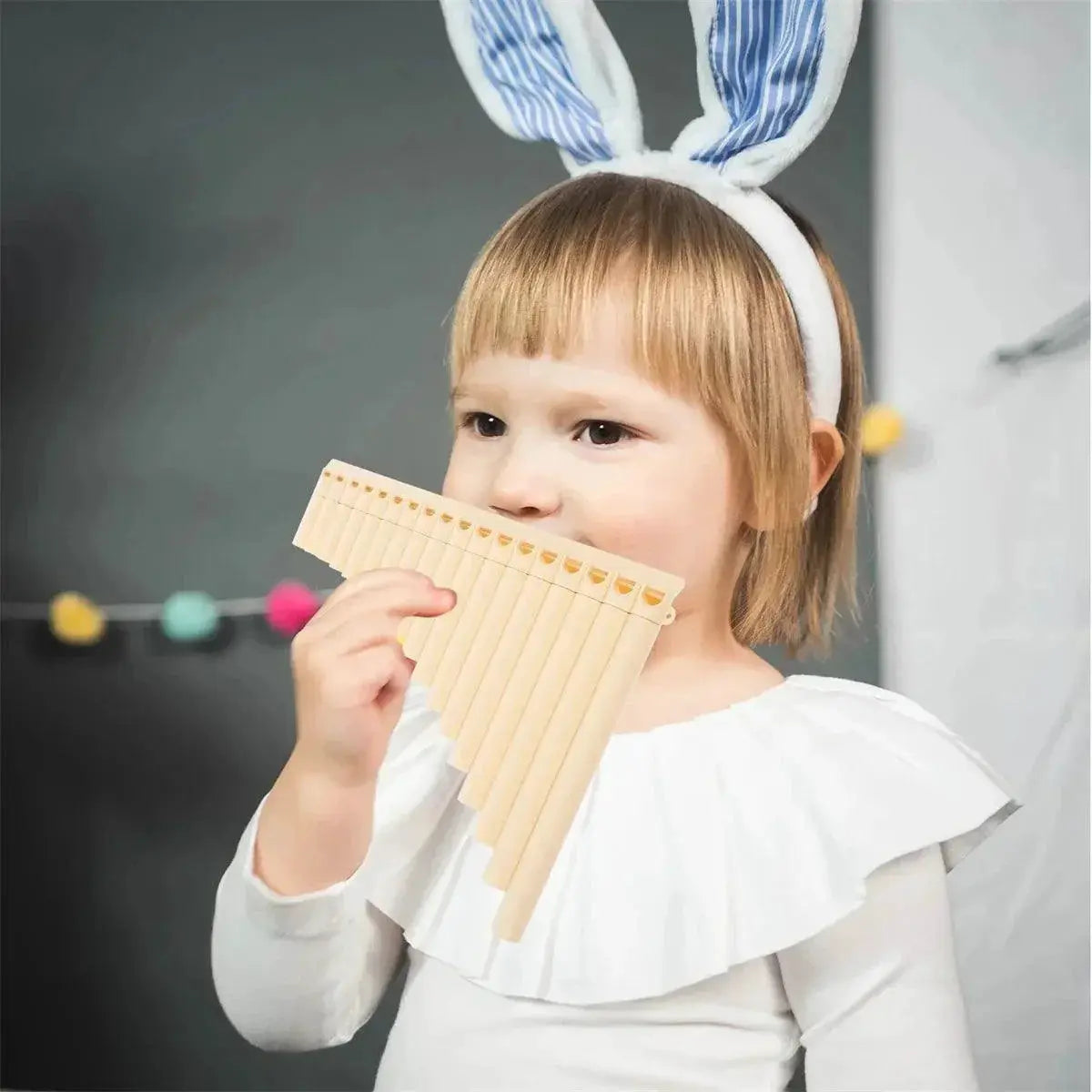 Miwayer Panpipe Handmade ABS Wind Instrument 18 Pipe Flute