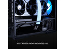LIAN LI LANCOOL Compact ATX RGB Gaming Computer Case, Tower Chassis w/ PWM Fans Pre-Installed, reinventing ATX Layout / Tempered Glass Side Panel (Black) --- LANCOOL