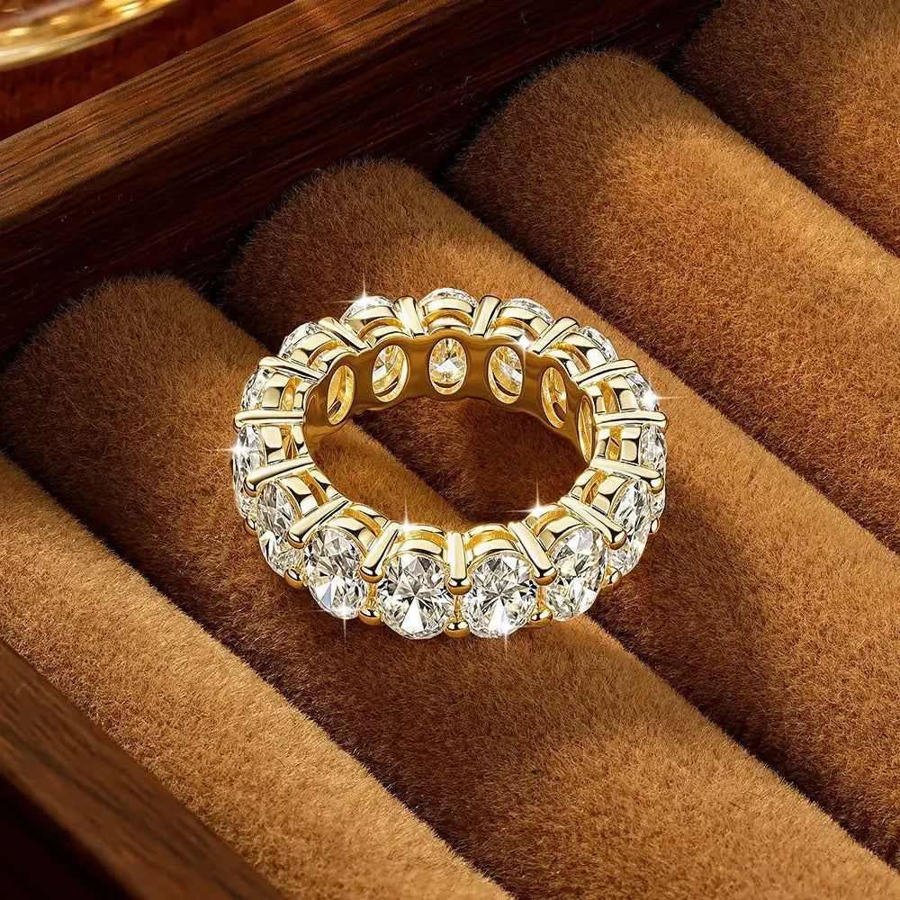 Oval Moissanite Eternity Ring — product image 2