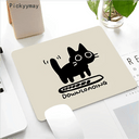 Black Cat Gaming Mousepad Stylish Desk Mat for Work Play