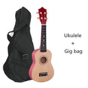 21 Inch Wood Ukulele 4 Strings For Kids Gift Multi Color