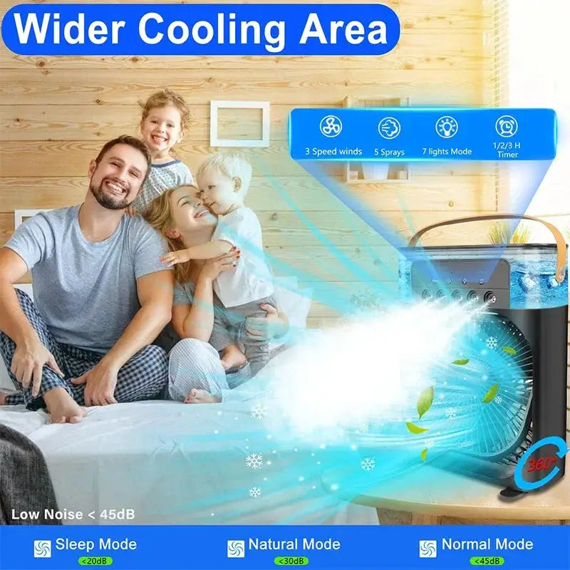 Stand Fan Air Cooler Portable Cooling Unit With Heating - OurLum.com