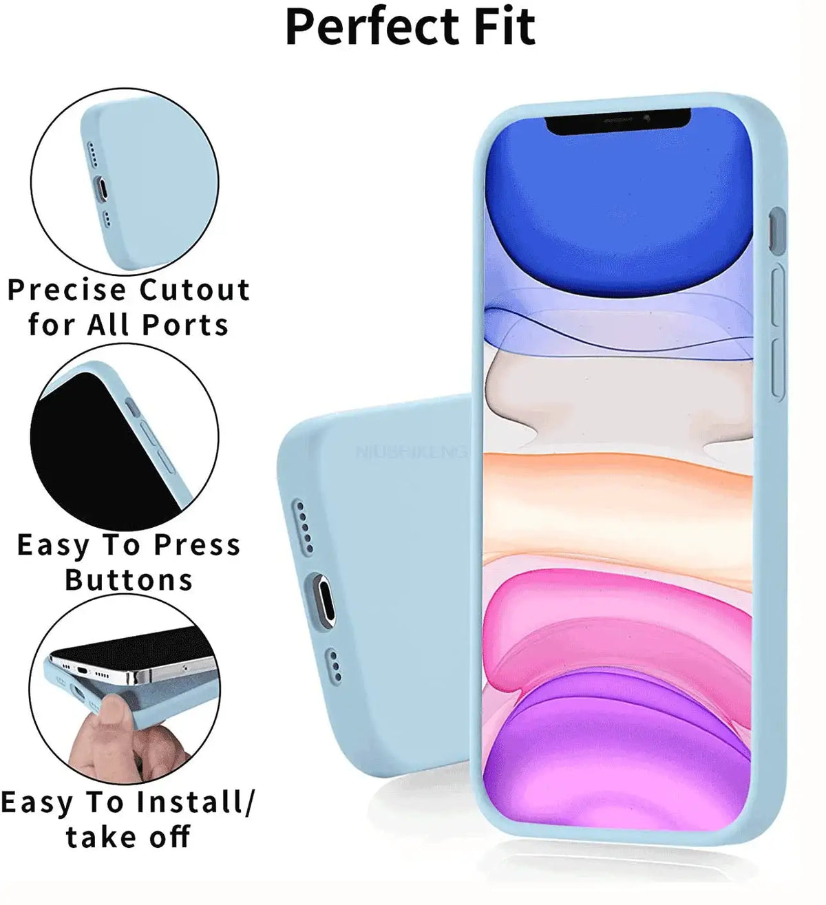 Liquid Silicone Case For Apple iPhone 15 16 14 13 12 11 17 18 Pro Max 17 Air Plus Phone Original Official Style Protective Cover