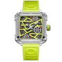 Gold Mens Skeleton Automatic Watch