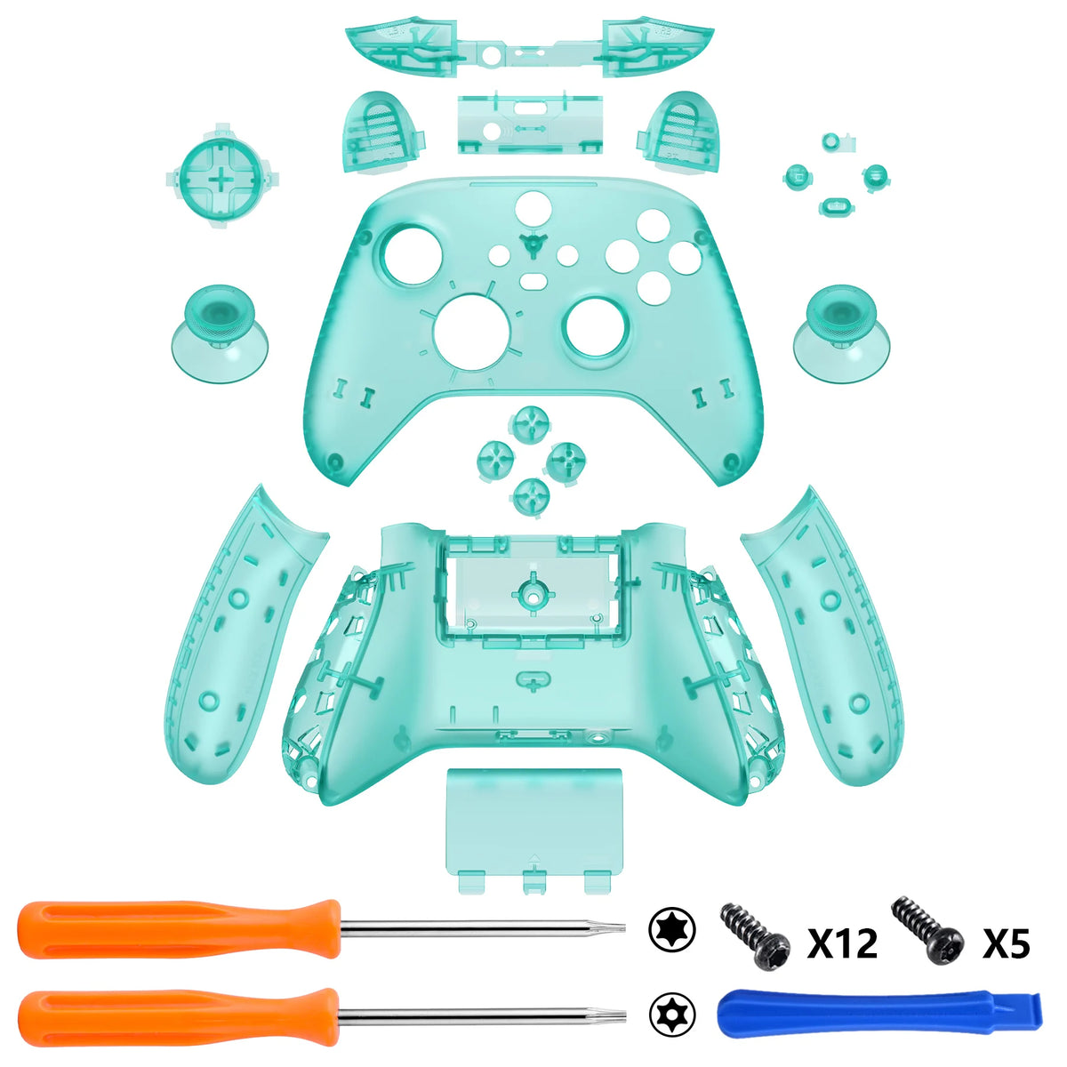 eXtremeRate Replacement Custom Transparent Controller