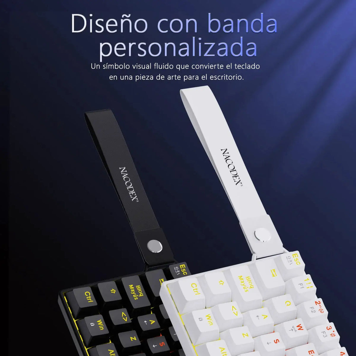 AJAZZ NK61 Wired Mechanical Gaming Keyboard, supports full-key hot-swapping, suitable for both office work and gaming