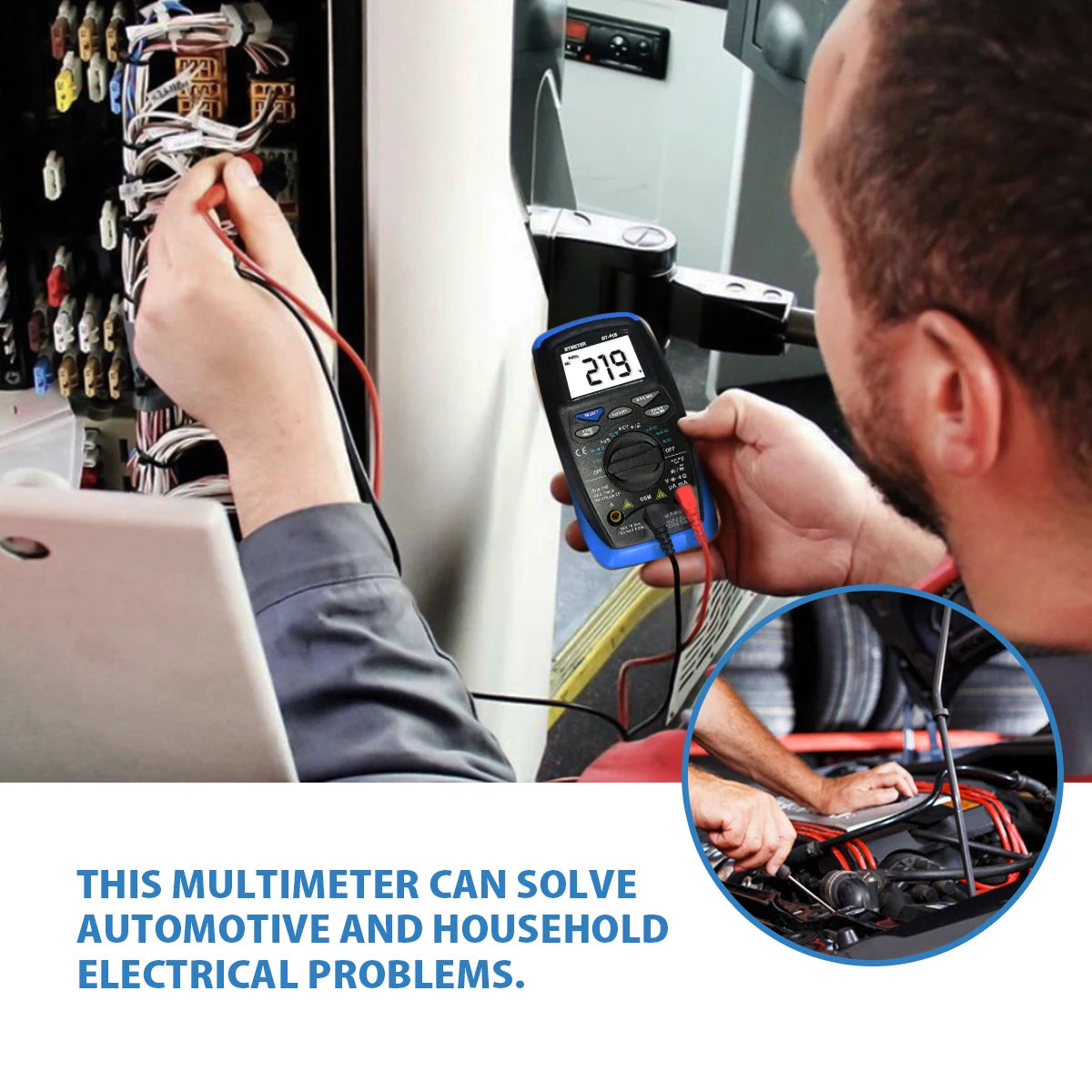 HOLDPEAK Electric Tester Voltmeter Ammeter Professional Digital — product view 5