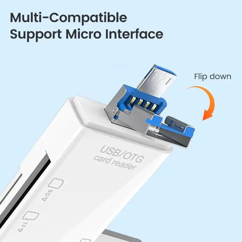 Otg Type C Card Reader USB 2.0 TF Micro SD Adapter 6in1