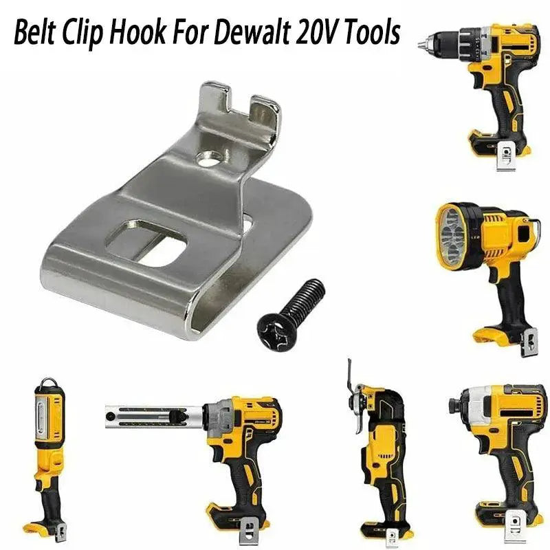 1/2PCS Stainless Steel Belt Clip Hook for 20V Tools Accessory - OurLum.com