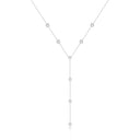Round Moissanite Pendant Necklace in Sterling Silver