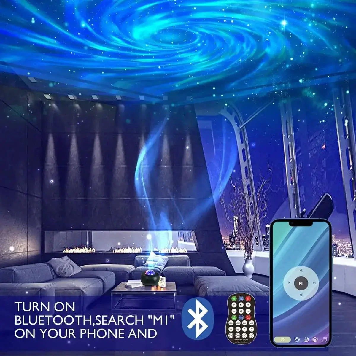 Galactic LED Star Projector Night Light For Gaming Rooms