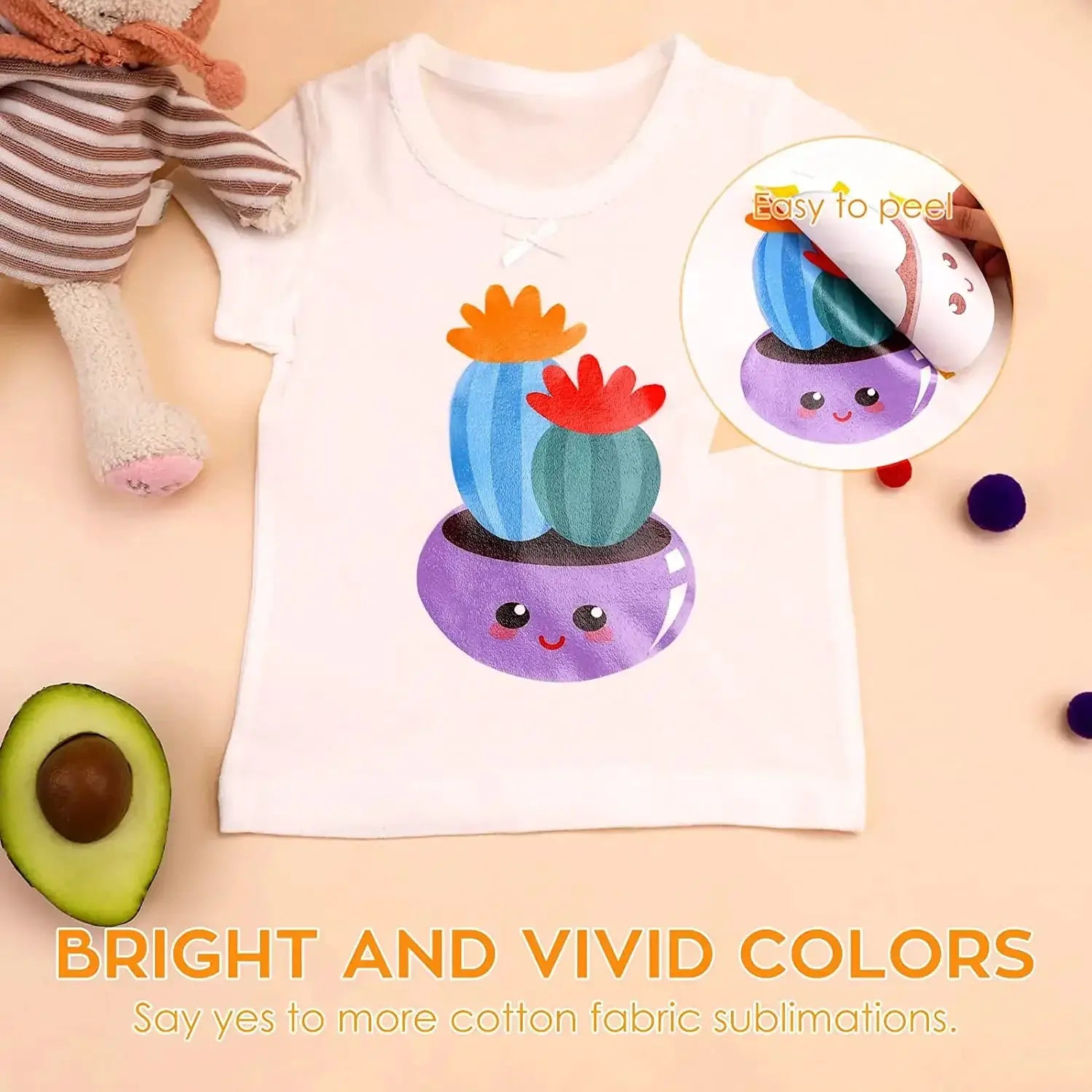 HTVRONT 12x10ft Sublimation Transfer Vinyl For Light Shirts