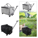 Rolling Pet Travel Carrier for Kittens & Puppies Durable