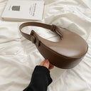 Armpit Bags: Cute Half Crescent Leather Bag