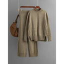 Warm Knitwear Set for Women Office Wear