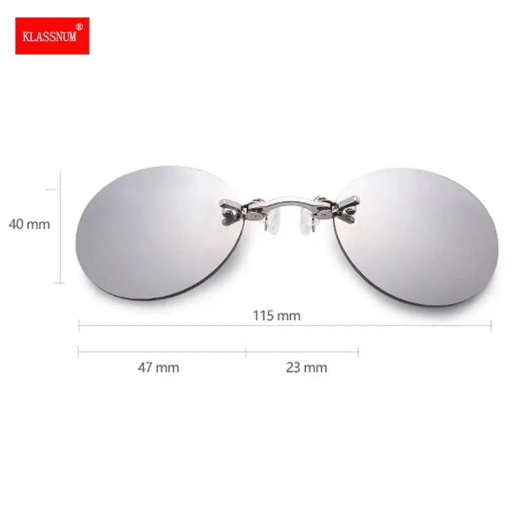 Vintage Clip-On Matrix Morpheus UV400 Sunglasses for Men