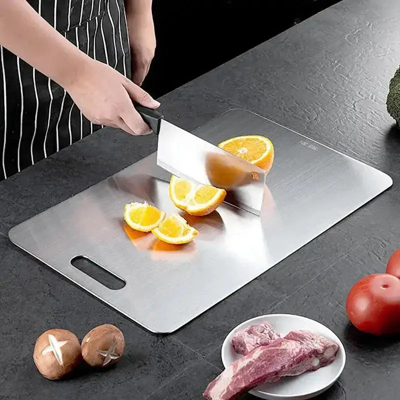 Titanium Cutting Board Double Sided 304 Stainless Steel