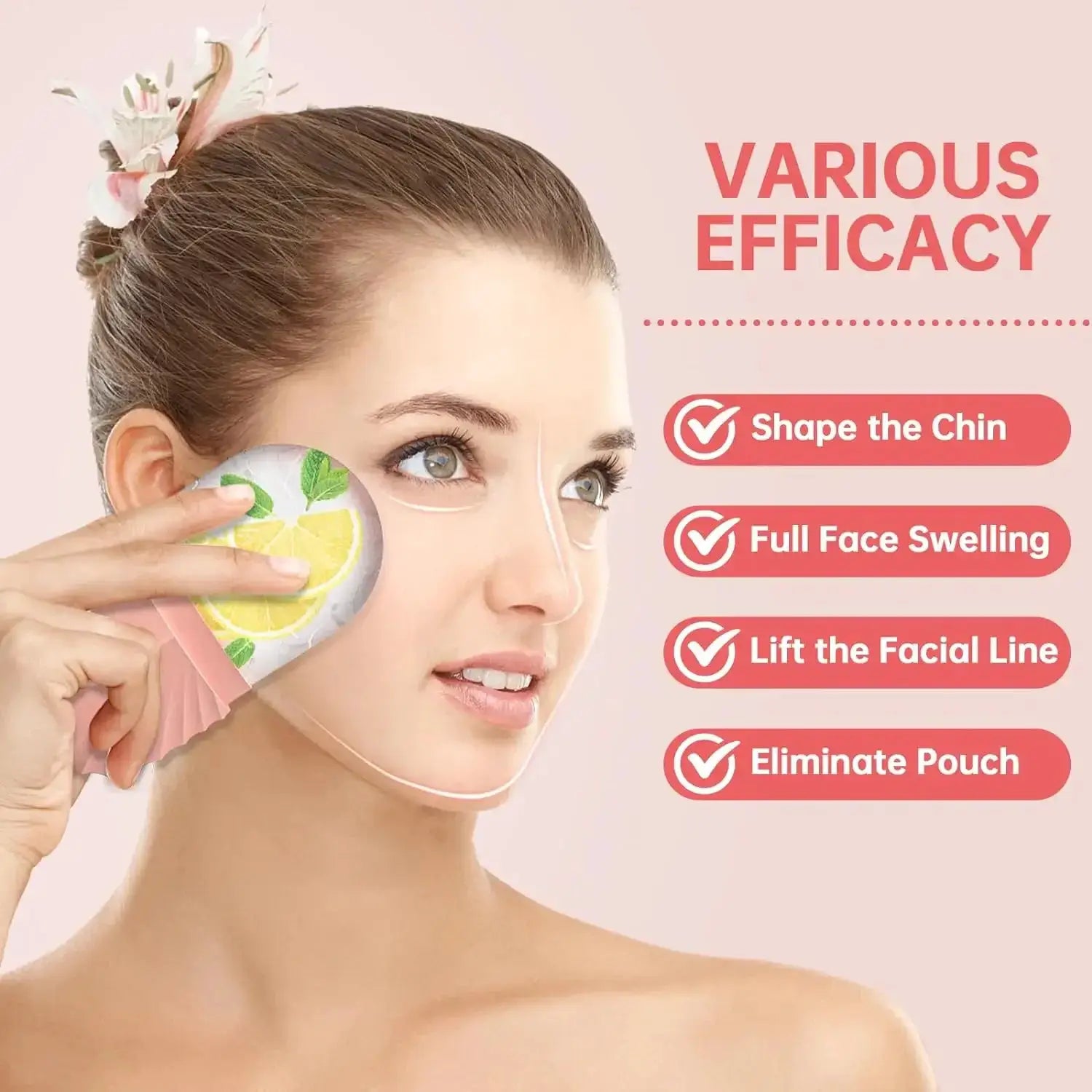 Reusable Ice Face Roller Massager Bright Skin Glow