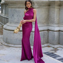 Elegant Satin Gown for Women Evening
