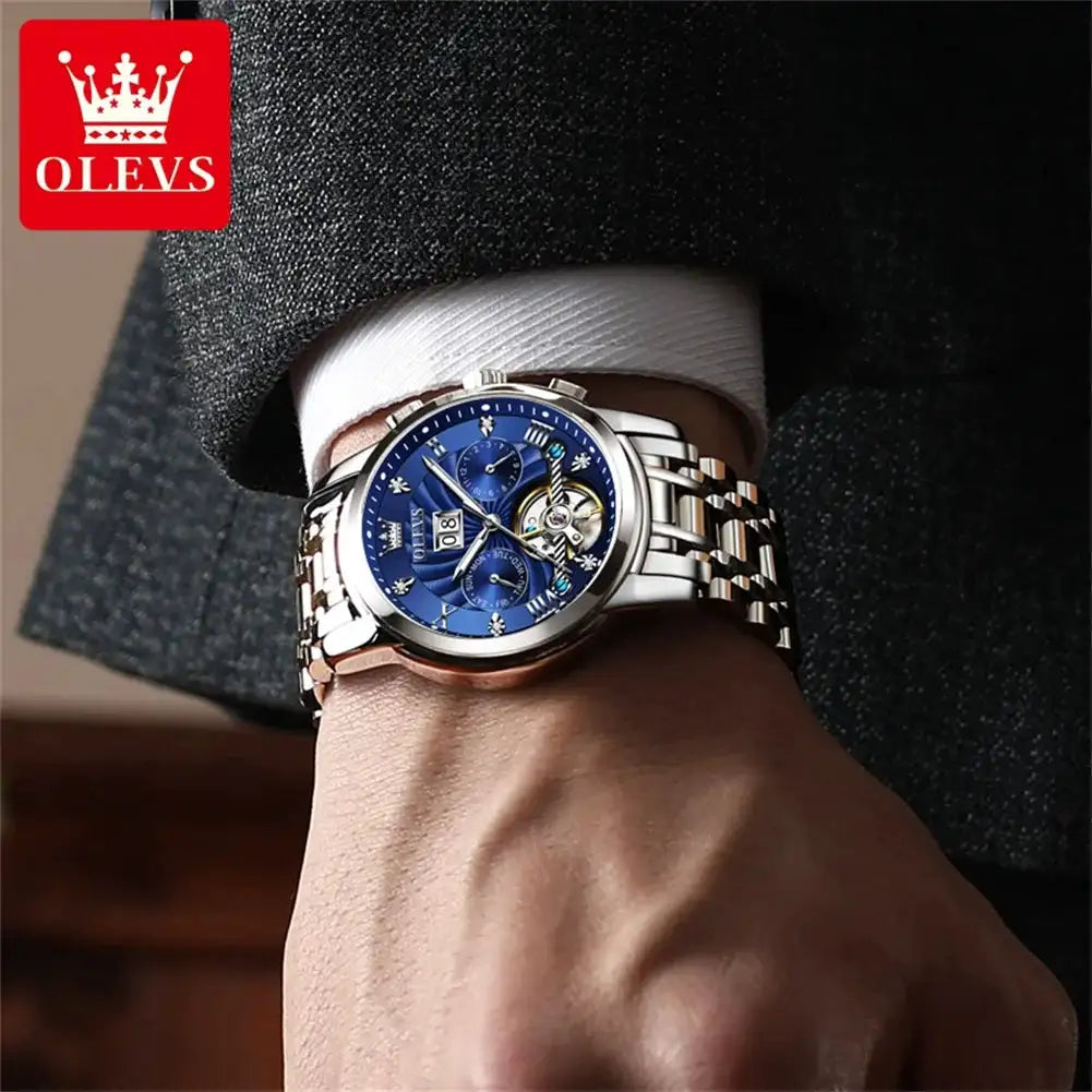 Olevs Men Tourbillon Mechanical Watch — product image 6