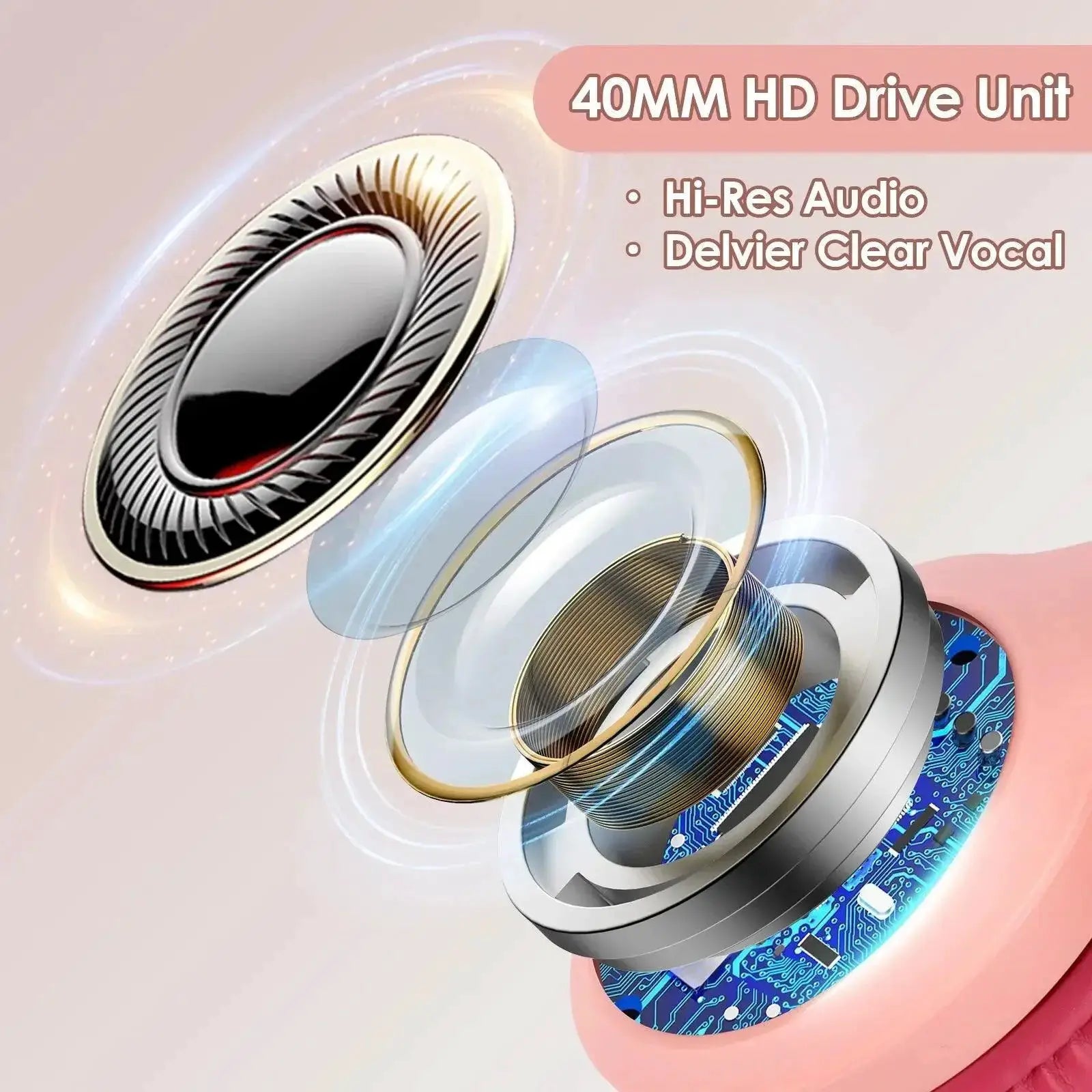 Siindoo Bluetooth Headphones Superior Sound Quality Bass