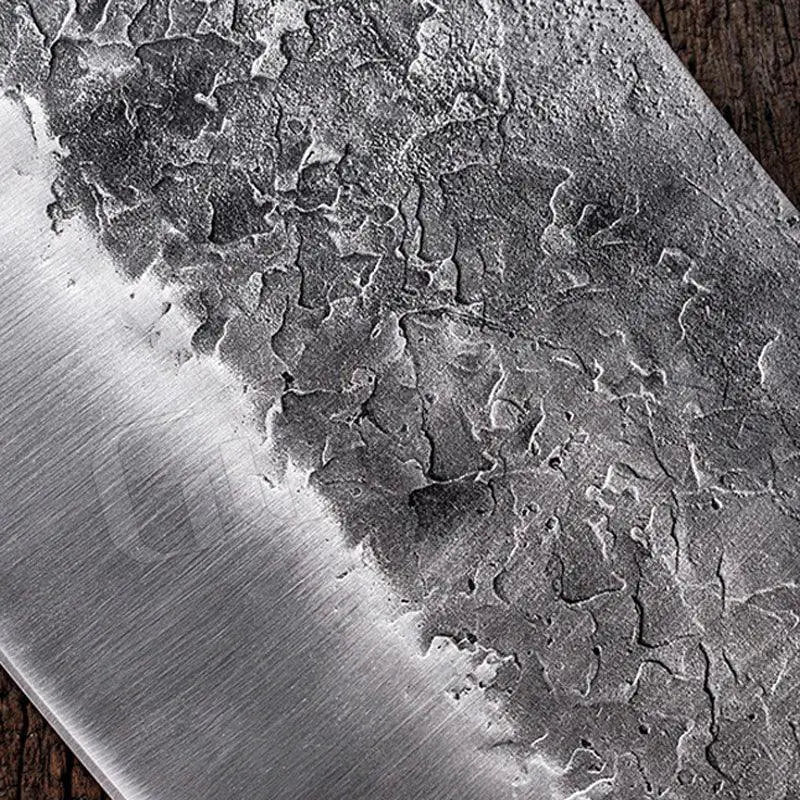 Artisan High Carbon Chef Cleaver Traditional Butcher Knife - OurLum.com
