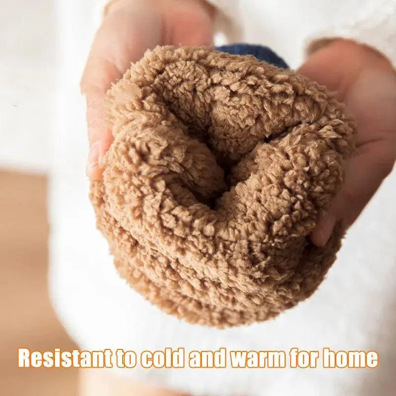 Mens Cozy Winter Fleece Socks Non Slip Warmth Comfort
