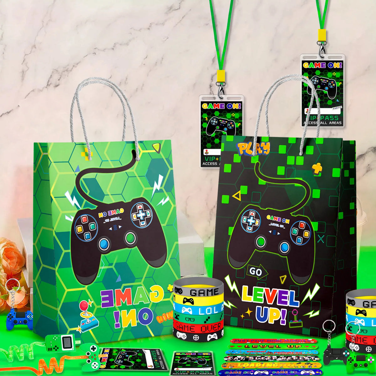 Gamer Party Favors Set Including