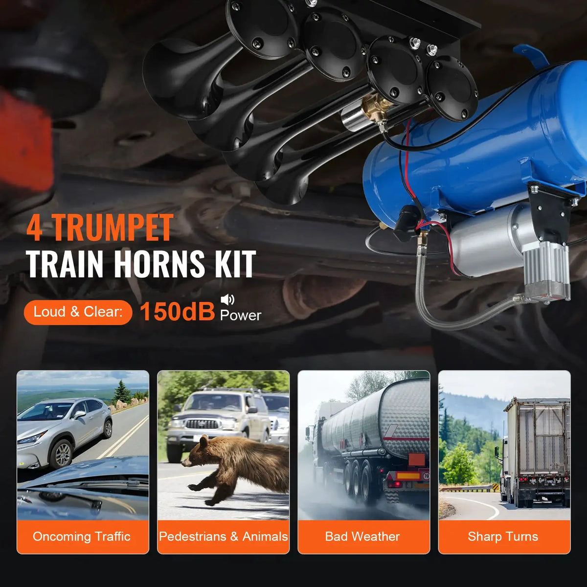 Trumpet Train Air Horn Kit — product view 2