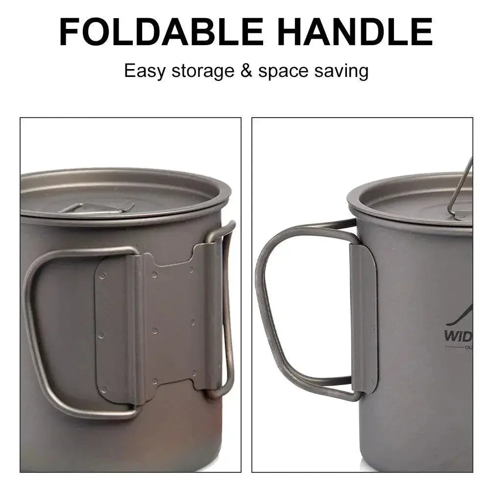 Foldable Titanium Camping Mug Lightweight Outdoor Cup