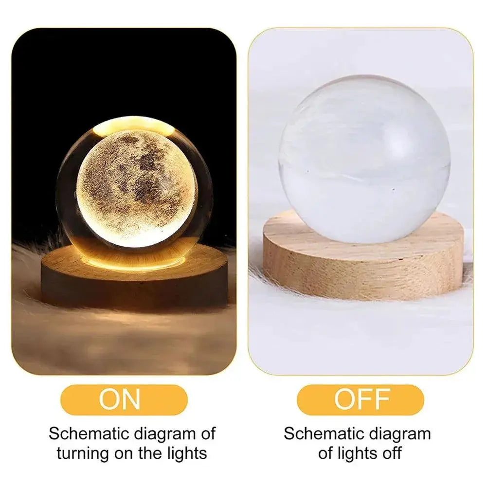 Galaxy Crystal Astronaut 3D Night Light USB Powered