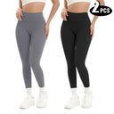 Women Yoga Leggings 2 Pack High Waisted Butt Lift