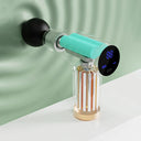 Fascia Gun: Black 4-Head Mini Multi-Stage Massage Equipment