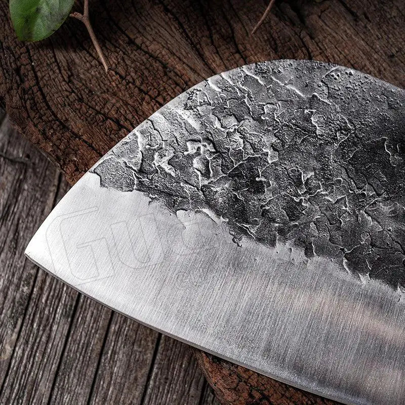 Artisan High Carbon Chef Cleaver Traditional Butcher Knife - OurLum.com