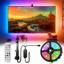 Bluetooth App Control RGBIC TV Backlight For 55 To 75 Inch Monitors Color Sync